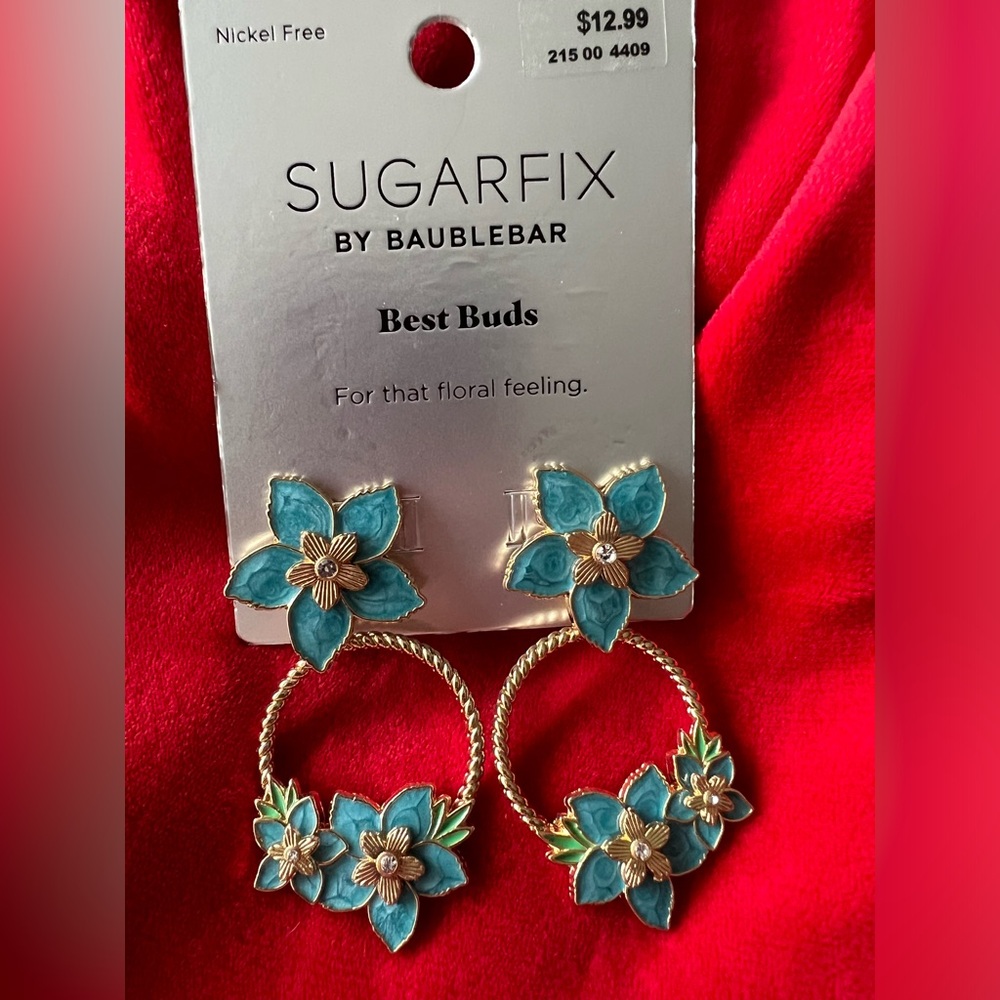 SUGARFIX by BaubleBar Best Bud Earrings - NWT
Blue - NWT